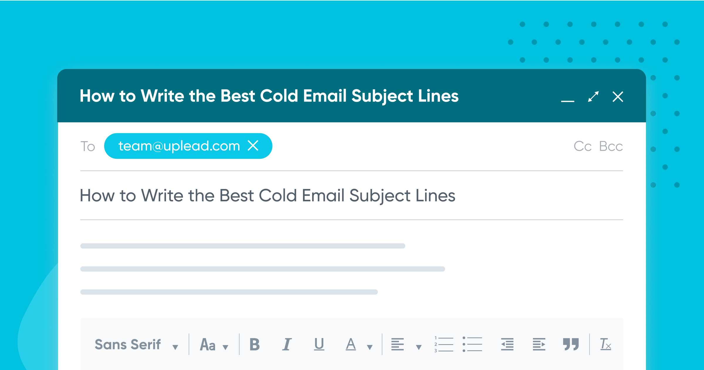 What is the Subject Line of an Email?