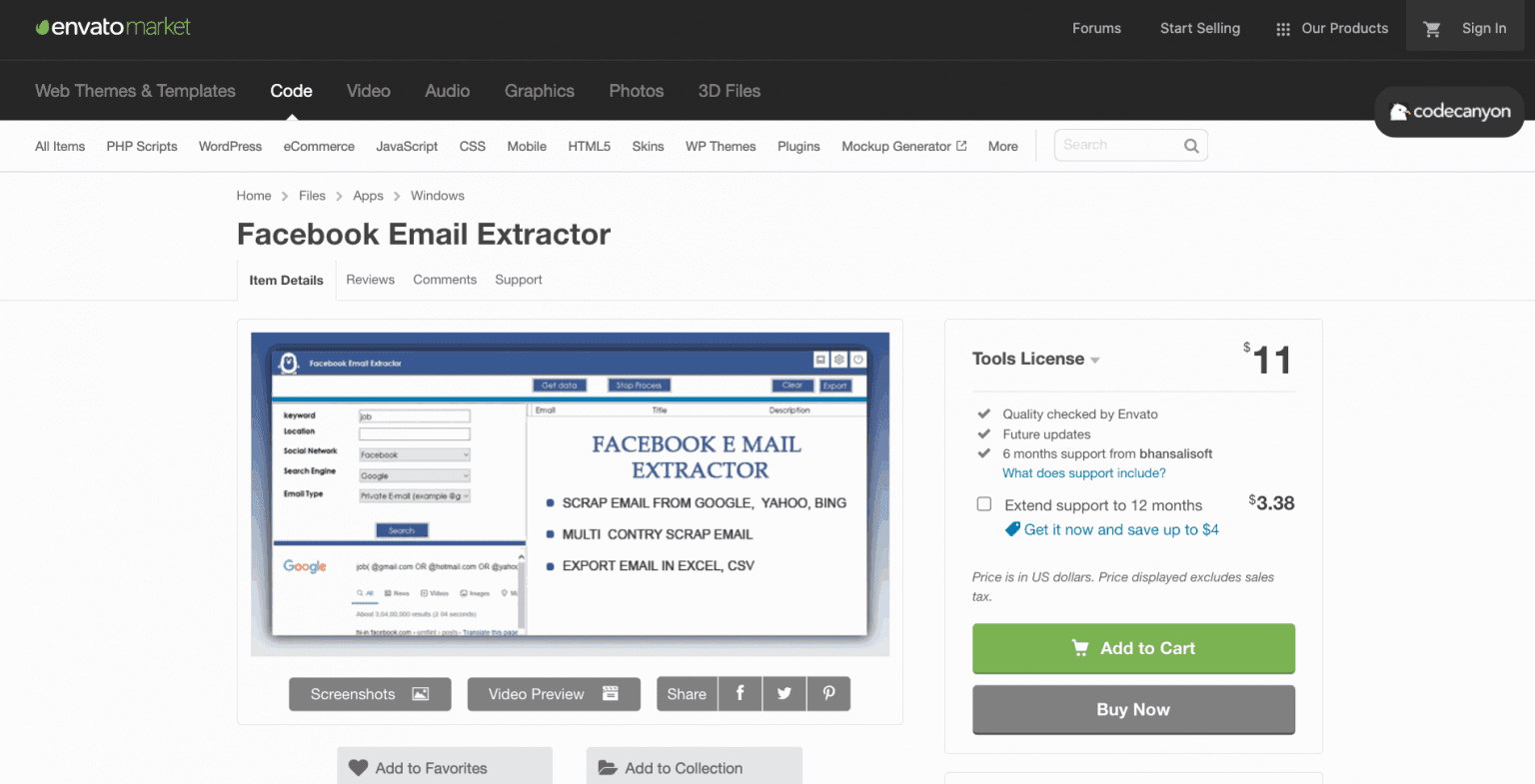 top free facebook email extractor online
